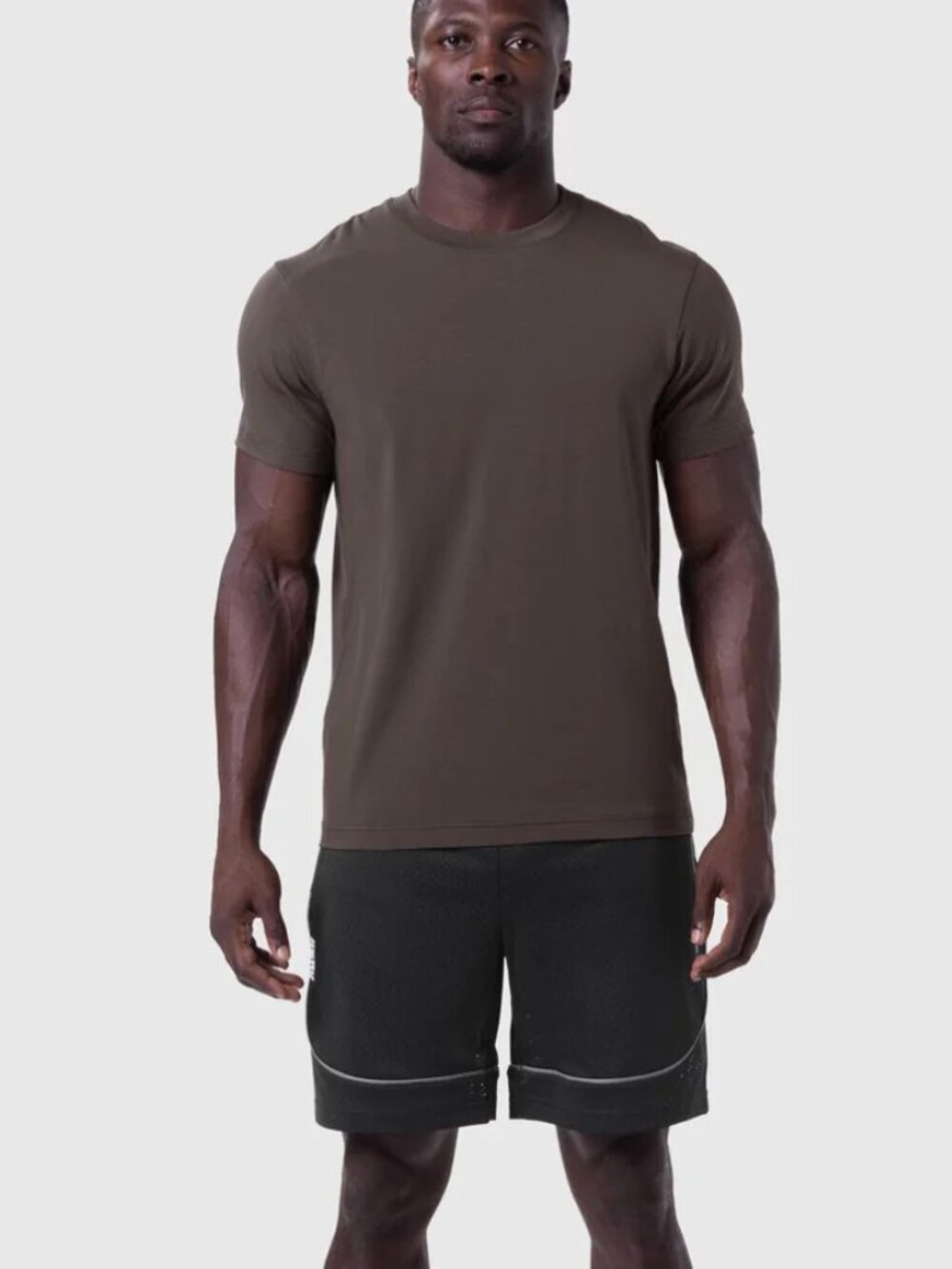 ASRV Supima Essential Tee Size S Dark Earth